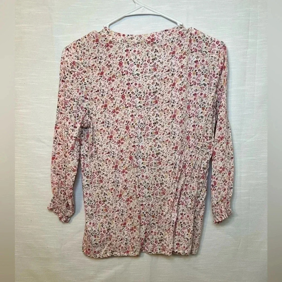 Cynthia Rowley Floral Peasant Blouse Small - Picture 6 of 6